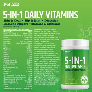 Foto 5 | Foto 5 | Multivitamínico Para Perros Pet Md 5 En 1 120 Masticables 480 G - Venta Internacional.