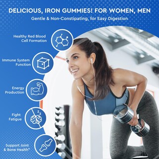 Foto 2 | Foto 2 | Suplemento De Hierro Revinutra Iron Gomies Con Zinc Y Calcio 60 Unidades - Venta Internacional.