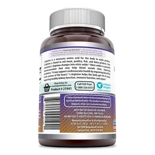 Foto 2 | Foto 2 | Suplemento De L-arginina Amazing Nutrition 500 Mg 500 Cápsulas - Venta Internacional.
