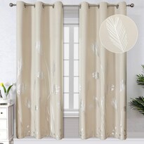 Cortinas Estelar Textiler 107 X 183 Cm Con Aislamiento Térmico Color Beige - Venta Internacional.