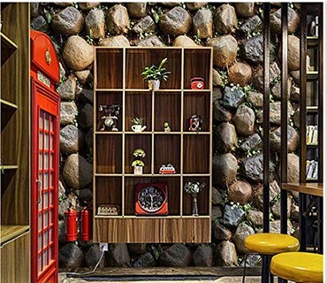 Foto 3 | Foto 3 | Papel Pintado Yancorp Autoadhesivo Piedra Color Verde Ladrillo 10 M² - Venta Internacional.