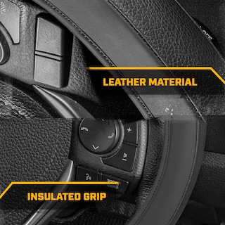 Foto 5 | Foto 5 | Funda De Volante Cat Easywrap De Piel Sintética Negra De 15 Cm - Venta Internacional.