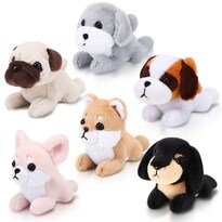 Juego De Peluche Hydren De 6 Minicachorros De 10 A 12 Cm - Venta Internacional.