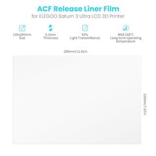 Foto 4 | Foto 4 | Impresora Acf Release Liner Film Elegoo Saturn 3 Ultra 3d 5 Unidades - Venta Internacional.