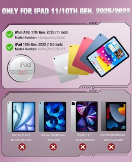 Foto 2 | Foto 2 | Funda Moko Para Ipad 11ª Y 10ª Generación 11/10 9 Pulgadas A Prueba De Golpes Roja - Venta Internacional.