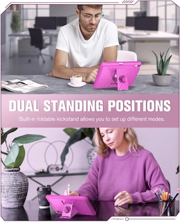 Foto 5 | Foto 5 | Funda Moko Para Ipad 11ª Y 10ª Generación 11/10 9 Pulgadas A Prueba De Golpes Roja - Venta Internacional.