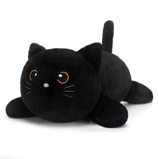 Foto 1 | Foto 1 | Peluche Gato Negro Pesado Sqeqe Almohada Suave 25 Cm - Venta Internacional.