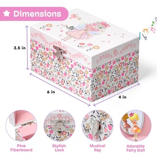 Foto 3 | Foto 3 | Joyero Jewelkeeper The Beautiful Dreamer Musical 15x10x9 Cm - Venta Internacional.