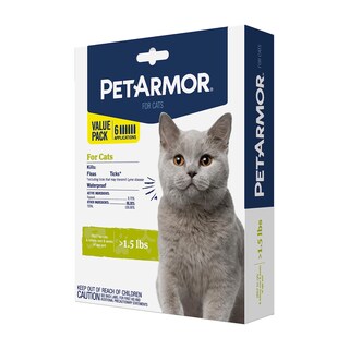 Foto 1 | Foto 1 | Tratamiento De Pulgas Y Garrapatas Petarmor Para Gatos De Más De 1.5 Libras Durante 6 Meses - Venta Internacional.