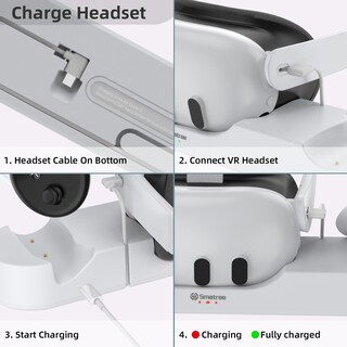Foto 7 | Foto 7 | Base De Carga Smatree Para Meta Quest 3s/quest 3 Con 2 Baterías - Venta Internacional.