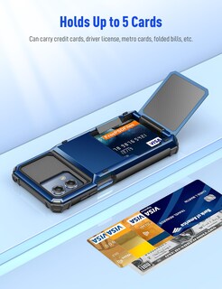 Foto 3 | Foto 3 | Funda Tipo Cartera Cooya Para Moto G Stylus 2023 Azul Doble Capa - Venta Internacional.