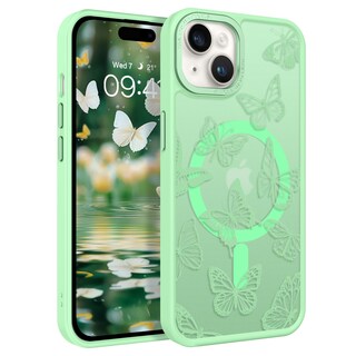 Foto 1 | Foto 1 | Funda Magnética Para Iphone 15 Plus Bentoben Con Estampado De Mariposas - Venta Internacional.