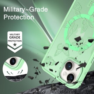 Foto 3 | Foto 3 | Funda Magnética Para Iphone 15 Plus Bentoben Con Estampado De Mariposas - Venta Internacional.