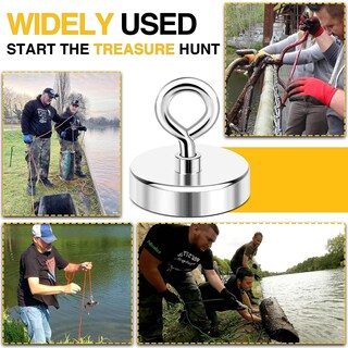 Foto 6 | Foto 6 | Imán De Pesca Diymag De 544 Kg De Fuerza De Tracción Con Orificio Avellanado - Venta Internacional.