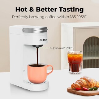 Foto 2 | Foto 2 | Cafetera Chulux Slim Single Serve K Pod De 6 A 12 Oz Color Blanco Perla - Venta Internacional.