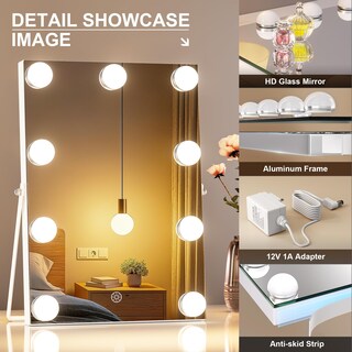 Foto 6 | Foto 6 | Espejo De Tocador Miniso 25 X 36 Cm Con Luces 3 Modos 360° - Venta Internacional.