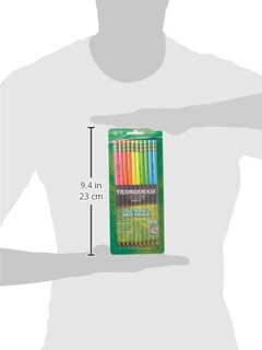 Foto 3 | Foto 3 | Lápices En Estuche De Madera Ticonderoga #2 Hb Soft Neon 10 Unidades - Venta Internacional.