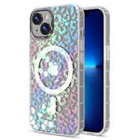 Funda Case Mybat Mood Mag Para Iphone 16e Y 14 - Leopard Holographic