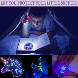 Foto 2 | Foto 2 | Bolígrafos De Tinta Invisible Igeekid Paquete De 24 Con Luz Negra Uv Espía - Venta Internacional.