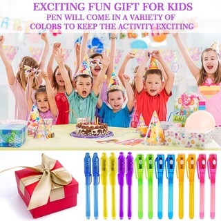 Foto 7 | Foto 7 | Bolígrafos De Tinta Invisible Igeekid Paquete De 24 Con Luz Negra Uv Espía - Venta Internacional.