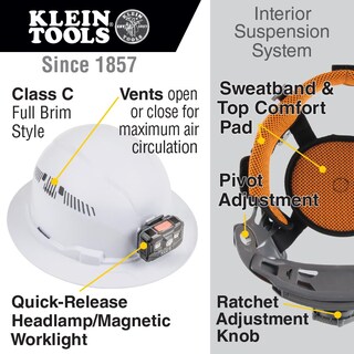 Foto 2 | Foto 2 | Hard Hat Klein Tools 60407rl - Linterna Frontal Recargable Color Blanco - Venta Internacional.