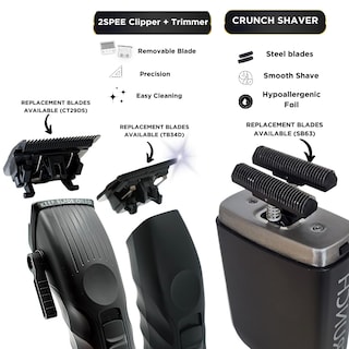 Foto 3 | Foto 3 | Recortadora Barber Bundle Supreme Trimmer 3 En 1 Y 2 Velocidades - Venta Internacional.