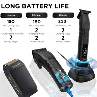 Foto 4 | Foto 4 | Recortadora Barber Bundle Supreme Trimmer 3 En 1 Y 2 Velocidades - Venta Internacional.