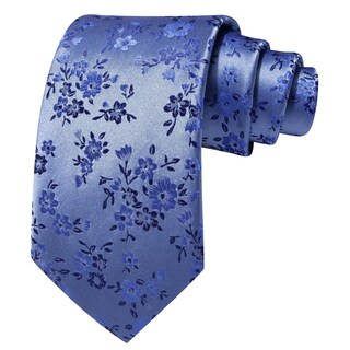 Foto 4 | Foto 4 | Juego De Corbatas Barry.wang Dusty De Seda Floral Azul 160 Cm - Venta Internacional.