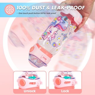 Foto 4 | Foto 4 | Cordón Con Forma De Pajita Con Forma De Unicornio Sin Bpa De Bottle Yoytoo Kids 650 Ml - Venta Internacional.