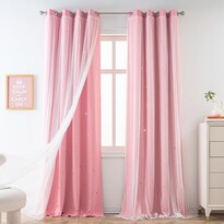 Cortina Yancorp Pink Star Hollow 132 X 244 Cm Para Oscurecer Habitaciones - Venta Internacional.