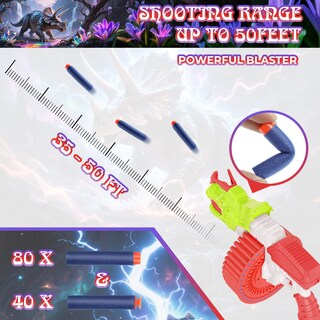 Foto 7 | Foto 7 | Lanzador de Dardos Foam Blaster Dinosaurio Triceratops con 120 Dardos - Venta Internacional