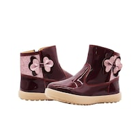 Botin Ninos 1705 Charol Cereza Para Niña Cómodas Rojo