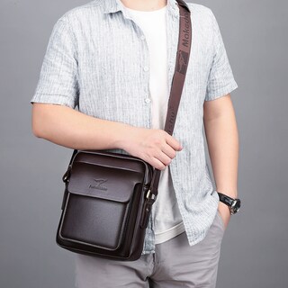 Foto 2 | Foto 2 | Bolso Bandolera De Piel Para Hombre Con Estilo Bandolera - Venta Internacional.