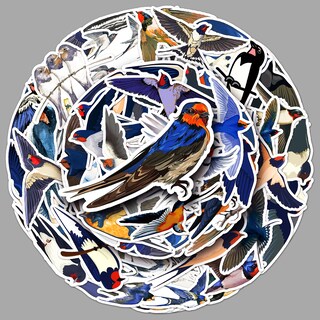 Foto 2 | Foto 2 | Stickers Swallow Bird Scrapbook Para Portátil Botella De Agua 50 Unidades - Venta Internacional.