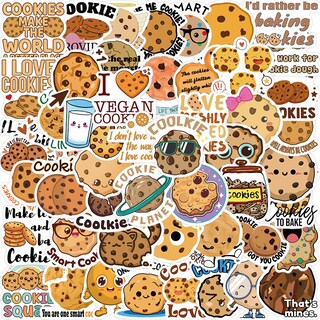 Foto 1 | Foto 1 | Paquete De Pegatinas Con Diseño De Galletas 50 Unidades Vinilo Impermeable Para Bricolaje - Venta Internacional.