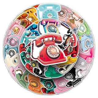 Foto 2 | Foto 2 | Pegatinas Retro Para Dispositivos Electrónicos 50 Unidades Impermeables Y Duraderas - Venta Internacional.