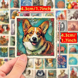 Foto 2 | Foto 2 | Sellos Postales De Viaje Retro Japoneses 50 Unidades Impermeables - Venta Internacional.