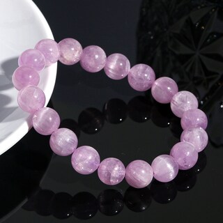 Foto 2 | Foto 2 | Pulsera De Amatista De Kunzita Natural Para Mujer 8 Mm Grado Ice C - Venta Internacional.