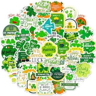 Foto 2 | Foto 2 | Paquete De 50 Pegatinas Para El Día De San Patricio Con Forma De Duende Irlandés - Venta Internacional.