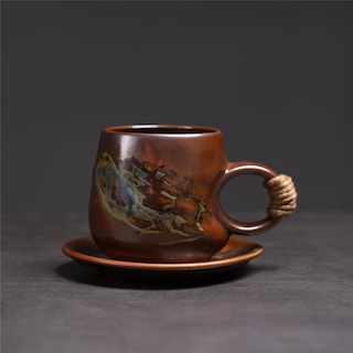 Foto 2 | Foto 2 | Taza De Cerámica Hecha A Mano Con Esmalte Único Y Mango De Cuerda - Venta Internacional.