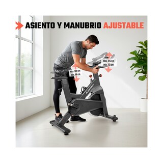 Foto 8 | Foto 8 | Bicicleta Spinning Fija Estatica Ejercicio Monitor Cardiaco Centurfit