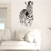 Adhesivos De Pared Con Diseño De Cebra Pvc Rayas Blancas Y Negras 30 X 40 Cm - Venta Internacional.