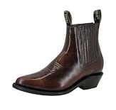 Botín Vaquero Potro Salvaje Piel Imitación Camaleón Vino para Hombre