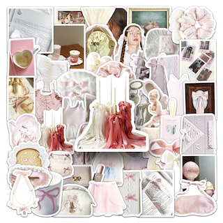 Foto 1 | Foto 1 | Calcomanías De Vinilo Rosa Stickers Ballet Aesthetic 50 Unidades - Venta Internacional.