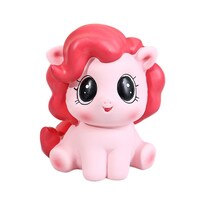 Alcancía Coin Bank Cute Pony Home Para Niños Pequeña De Pvc Blando - Venta Internacional.