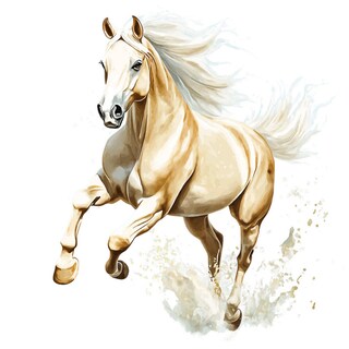 Foto 2 | Foto 2 | Adhesivos De Pared Acuarela Diseño De Caballo Corriendo Pvc 30 X 60 Cm - Venta Internacional.