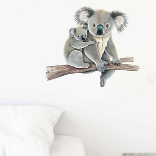 Foto 1 | Foto 1 | Adhesivos De Pared De Pvc Con Bonito Koala Madre Y Bebé 32 X 28 Cm - Venta Internacional.