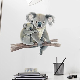 Foto 2 | Foto 2 | Adhesivos De Pared De Pvc Con Bonito Koala Madre Y Bebé 32 X 28 Cm - Venta Internacional.