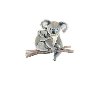 Foto 3 | Foto 3 | Adhesivos De Pared De Pvc Con Bonito Koala Madre Y Bebé 32 X 28 Cm - Venta Internacional.