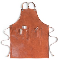 Delantal Impermeable De Piel Sintética Vintage Marrón Para Hombres/mujeres - Venta Internacional.